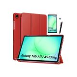 m.tk moveteck Samsung Galaxy Tab A11/A9 8.7 inç Uyumlu Tablet Kılıfı Akıllı Uyku Modlu + Esnek Cam + Kalem Set