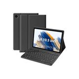 m.tk moveteck Samsung Galaxy Tab A8 10.5 X200 ile Uyumlu Tablet Kılıfı, Bluetooth Klavyeli, Siyah