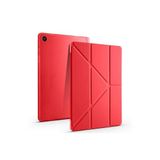 M.TK moveteck Samsung Galaxy Tab A9 8.7 inç Sm-X110 Kılıf Kalem Bölmeli Yuvalı Standlı Pu Deri Yumuşak Silikon Kap, Kırmızı, Tek Ebat, mars-a9-8.7inç-red2
