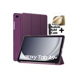 m.tk moveteck Samsung Galaxy Tab A9 Plus Kılıf 11 inç Sm-X210 Tablet Kılıfı Akıllı Uyku Modlu Şeffaf Cam+Kalem Set