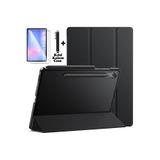 m.tk moveteck Samsung Galaxy Tab S10 FE Plus 13.1 inç ile Uyumlu Kılıf, Akıllı Uyku Modlu, 360 Derece Koruma, Ekran Koruyucu Cam ve Kalem Dahil, Siyah