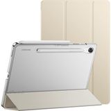 M.TK Moveteck Samsung Galaxy Tab S10 Fe / S9 Fe / S10 Lite 10.9 Inç Kılıf Akıllı Smart Uyku Modlu Standlı Arkası Şeffaf Kapak Slim SM-X510 X520 X400 - Altın - Galaxy Tab S9 Fe/S10 Fe 10.9inç