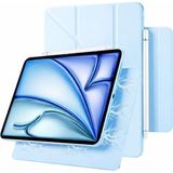 M.TK Moveteck Samsung Galaxy Tab S11 Ultra 14.6 Inç Uyumlu Kılıf Manyetik Kalem Için Kilit Tutucu Akıllı Slim Kapak - Mavi