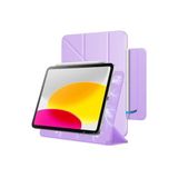 m.tk moveteck Samsung Galaxy Tab S9 FE Plus 12,4 inç ile Uyumlu Slim Magic Kapak, Manyetik Kalem Kilidi, Lila