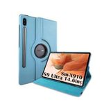 M.TK moveteck Samsung Galaxy Tab S9 Ultra 14.6 inç Kılıf 360 Dönebilen Kapaklı Tablet Kılıfı Standlı Zırh Sm-X910, Mavi, Tek Ebat, 360-s9ultra-mavi