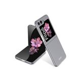 M.TK moveteck Samsung Galaxy Z Flip 6 Kılıf Ultra İnce Renkli Sert Kıpta Kapak Mat Parmak izi Yapmaz Katlanabilir, Gri, Tek Ebat, sertkıptakapak-flip6-gri