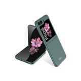 M.TK moveteck Samsung Galaxy Z Flip 6 Kılıf Ultra İnce Renkli Sert Kıpta Kapak Mat Parmak izi Yapmaz Katlanabilir, Yeşil, Tek Ebat, sertkıptakapak-flip6-yeşil