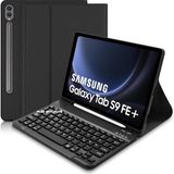 M.tk moveteck Samsung Tab S9 Fe Plus SM-X610 Uyumlu Klavyeli Kılıf - Siyah