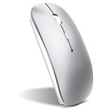 m.tk moveteck Tablet Telefon Laptop Windows Uyumlu Kablosuz Şarjlı Slim Renkli Bluetooth Mouse Fare - Gri