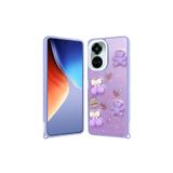 M.TK moveteck Tecno Camon 19 Pro Kılıf Emoji Ayıcık Desenli 3D Kabartmalı Karakterli Figürlü Parlak Coffe Silikon, Mor Ayıcık, Tek Ebat, cevze-camon19pro-morayıcık