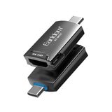 m.tk moveteck W19 Type-C to HDMI 4K Dönüştürücü Adaptör, MacBook, Samsung, Huawei, HP ile Uyumlu, Siyah
