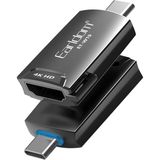 M.TK Moveteck W19 Type-C To HDMI Hd 4K Dönüştürücü Adaptör Macbook, Pro Air 2015 2016 2017 Samsung Huawei Asus Hp - Siyah