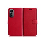 M.TK moveteck Xiaomi Mi 12 Lite Kılıf Tam Kaplar Deri Dokulu Kapaklı Kartvizit Bölmeli Cüzdan Standlı Kartlıklı, Kırmızı, Tek Ebat, delüx-mi12lite-red123
