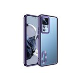 M.TK moveteck Xiaomi Mi 12T & Mi 12T Pro Kılıf Renkli Kenarlı Logosu Açık Esnek Silikon Kamera Korumalı Zore Kapak, Derin Mor, Tek Ebat, omega-12t-mor123