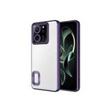 M.TK moveteck Xiaomi Mi 13T Pro Kılıf Renkli Kenarlı Logosu Açık Yumuşak Silikon Parlak Kapak Kamera Korumalı, Mor, Tek Ebat, omega-13tpro-mor1