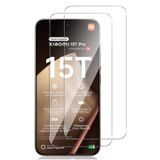 M.TK Moveteck Xiaomi Mi 15T - Mi 15T Pro Uyumlu Ekran Koruyucu Kırılmaz Cam 9h Temperli Ekran Camı Şeffaf Passifik