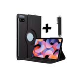 M.TK moveteck Xiaomi Pad 6/6 Pro 11 inç Uyumlu Dönebilen 360 Standlı Tablet Kılıfı + Dokunmatik Kalem 2in1 Set, Siyah, Tek Ebat, 360-mipad6-siyah