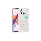 M.TK moveteck Xiaomi Redmi 12c Kılıf Kamera Korumalı Karakterli Emoji Ayıcık Desenli Figürlü Kabartmalı Parlak, Beyaz, Tek Ebat, toys-redmi12cc-beyaz123