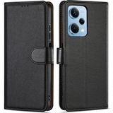 M.TK Moveteck Xiaomi Redmi Note 12 Pro 5g Kılıf Tam Kaplar Deri Dokulu - Siyah