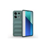 M.TK moveteck Xiaomi Redmi Note 13 4g Kılıf Kamera Korumalı Arkası Dalgalı Kabartmalı Yumuşak Renk Silikon Kapak, yeşil, Tek Ebat, optimum-note13-yeşil