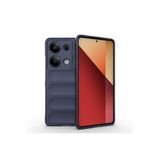 M.TK moveteck Xiaomi Redmi Note 13 Pro 4g Kılıf Kamera Korumalı Dalgalı Kabartmalı Yumuşak Renkli Silikon Kapak, Lacivert, Tek Ebat, etnik-13pro4g-lacivert