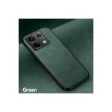 M.TK moveteck Xiaomi Redmi Note 13 Pro 4G Kılıf Kamera Korumalı Hakiki Deri Görünümlü Yumuşak Renkli Kapak Leather, Koyu Yeşil, Tek Ebat, Aras-1-13pro4g-yeşil