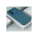 M.TK moveteck Xiaomi Redmi Note 13 Pro 4g Kılıf Kamera Korumalı Kartlıklı Cüzdanlı Yumuşak Silikon Kartvizit Bölme, Koyu Yeşil, Tek Ebat, kelvin-note13pro4g-yeşil