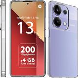 M.tk moveteck Xiaomi Redmi Note 13 Pro 4g Kılıf Kamera Korumalı Yumuşak Şeffaf Silikon Renksiz