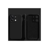 M.TK moveteck Xiaomi Redmi Note 13 Pro 4g Kılıf Lansman Kamera Korumalı içi Kadife Yumuşak Renkli Silikon Mat His, Siyah, Tek Ebat, mara-note13pro4g-siyah