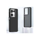M.TK moveteck Xiaomi Redmi Note 13 Pro 4g Kılıf Metal Kamera Çıkıntılı Hassas Butonlu Arkası Mat Kenar Renkli Sert, Naturel, Tek Ebat, harvel-13pro4g-naturel