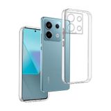 m.tk moveteck Xiaomi Redmi Note 13 Pro 5G ile Uyumlu Kılıf, Kamera Çıkıntılı Koruma, Yumuşak Silikon, Şeffaf