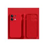 M.TK moveteck Xiaomi Redmi Note 13 Pro 5g Kılıf Lansman Kamera Korumalı içi Kadife Yumuşak Renkli Silikon Mat His, Kırmızı, Tek Ebat, kadife-13pro5g-red