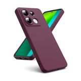 M.TK moveteck Xiaomi Redmi Note 13 Pro 5g Kılıf Lansman Kamera Korumalı içi Kadife Yumuşak Renkli Silikon Mat His, Koyu Mor, Tek Ebat, kadife-13pro5g-koyumor