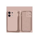 M.TK moveteck Xiaomi Redmi Note 13 Pro 5g Kılıf Lansman Kamera Korumalı içi Kadife Yumuşak Renkli Silikon Mat His, Pudra, Tek Ebat, kadife-13pro5g-pudra