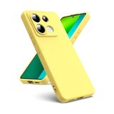 M.TK moveteck Xiaomi Redmi Note 13 Pro 5g Kılıf Lansman Kamera Korumalı içi Kadife Yumuşak Renkli Silikon Mat His, Sarı, Tek Ebat, kadife-13pro5g-sarıı