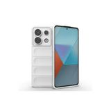 M.TK moveteck Xiaomi Redmi Note 13 Pro 5g Kılıf Mat Hisli Dalgalı Elde Kaymaz Kamera Koruma Renkli Yumuşak Silikon, Beyaz, Tek Ebat, optimum-note13pro5g-beyaz1