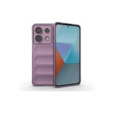M.TK moveteck Xiaomi Redmi Note 13 Pro 5g Kılıf Mat Hisli Dalgalı Elde Kaymaz Kamera Koruma Renkli Yumuşak Silikon, Mor, Tek Ebat, optimum-note13pro5g-mor1