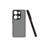M.TK moveteck Xiaomi Redmi Note 13 Pro 5g Uyumlu Kılıf Alt Kamera Koruyucu Renkli Tuşlu Mat Arka Kapak, siyah, Tek Ebat, hux-note13pro5g-siyah