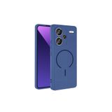 m.tk moveteck Xiaomi Redmi Note 13 Pro Plus ile Uyumlu Kılıf, Magsafe, Kamera Korumalı, İç Kadife, Silikon, Lacivert