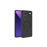 m.tk moveteck Xiaomi Redmi Note 13 Pro Plus ile Uyumlu Kılıf, Magsafe, Kamera Korumalı, İç Kadife, Silikon, Siyah
