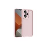 m.tk moveteck Xiaomi Redmi Note 13 Pro Plus ile Uyumlu Kılıf, Yumuşak Silikon, Kamera Korumalı, Çıkıntılı Kalın Kenarlı, Pembe