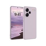 M.TK moveteck Xiaomi Redmi Note 13 Pro+ Plus Uyumlu Kılıf Lansman Kamera Korumalı Mat içi Kadife Silikon Kılıf, Lila, Tek Ebat, nanosilikon-13proplus-lila