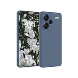 M.TK moveteck Xiaomi Redmi Note 13 Pro+ Plus Uyumlu Kılıf Lansman Kamera Korumalı Mat içi Kadife Yumuşak Silikon, Koyu Gri, Tek Ebat, nanosilikon-13proplus-gri