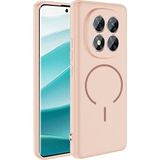 M.TK Moveteck Xiaomi Redmi Note 14 Pro 5g Kılıf Lansman Magsafe Kamera Korumalı Içi Kadife Yumuşak Renkli Silikon Mat His Süet Kapak - Pembe