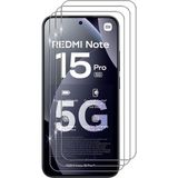 M.TK Moveteck Xiaomi Redmi Note 15 Pro 5g Uyumlu Ekran Koruyucu Kırılmaz Cam 9h Temperli Ekran Camı Şeffaf Passifik