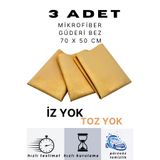 M.Y. TASO [ 3 ADET ] Mikrofiber GÜDERİ BEZ BÜYÜK BOY PROVAKUM GÜDERİ BEZ 70 X 50 CM