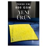 M.Y. TASO Çift Kat Mikrofiber Oto Kurulama Havlusu 50x70 Cm 800gsm (kenarı Biye )