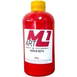 M1 Art Akrilik Boya 500 gr Ahşap Tuval Seramik Duvar taş - Kırmızı