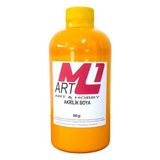 M1 Art Akrilik Boya 500 gr Ahşap Tuval Seramik Duvar taş - Turuncu