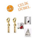M10 Çelik Dübel 2'Li Salıncak Box Torbası Hamak Tavan Asma Aparatı Salıncağı Karabina Kanca Takımı